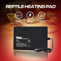iPower Reptile Heat Pad 4W/8W/16W/24W Under Tank Terrarium Warmer Heating Mat and Digital Thermostat Controller for Turtles Lizards Frogs and Other Small Animals, Multi Sizes 8