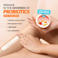 Olivia Skin Repair Moisturizer with Peach & Apricot Yogurt with Probiotics | Hydrating Moisturizer for Dry Skin, Anti-Aging & Pigmentation | Body Lotion for Women & Men | All Skin Types | 200g