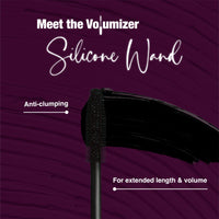 Dazller Eterna Mascara|Water-Resistant|Curl|Volumnize|Lengthen|Infused Herbal Extracts - Chamomile, Jojoba & Almond Oil|Fine Bristle Wand|Black|15g