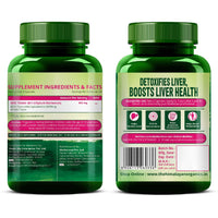 Vlado's  HIMALAYAN ORGANICS Milk Thistle Extract With 800Mg Of Silybum Marianum Detox Supplement For Men And Women For Healthy Liver | Boost Metabolism And Maintain Cholesterol level - 120 Vegetarian Capsules