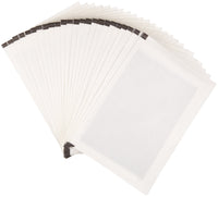 Basics Micro Cut Paper Shredder Sharpening & Lubricant Sheets, Pack of 24, White