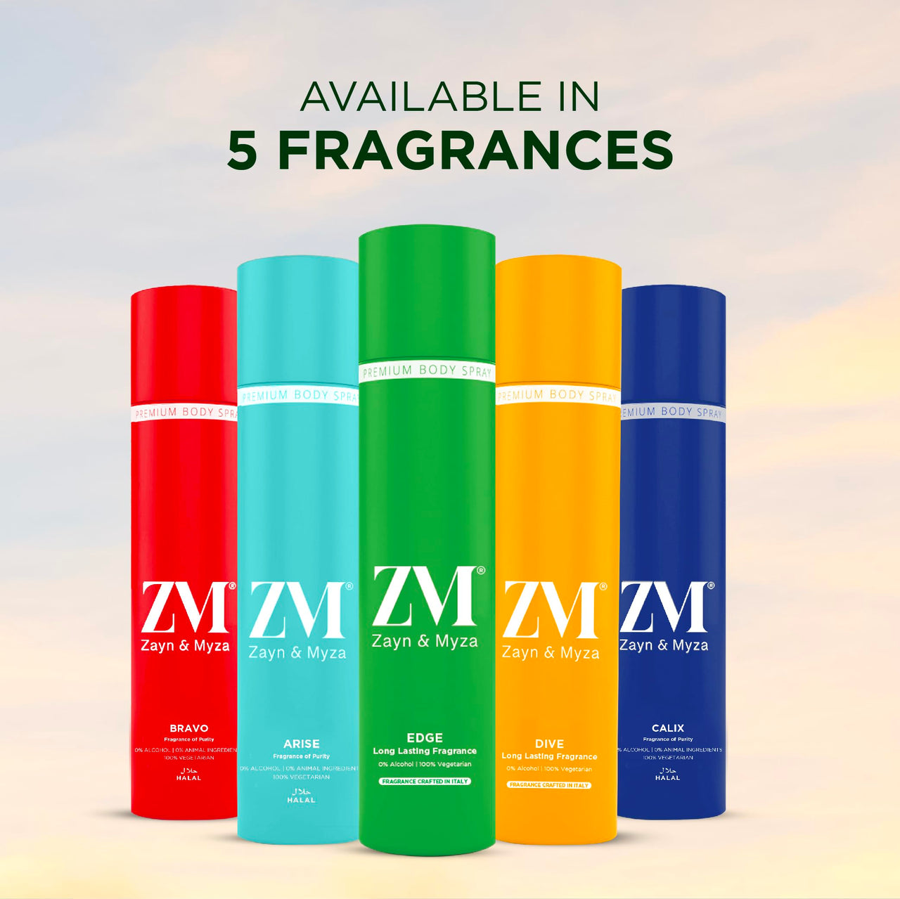 ZM ZAYN & MYZA EDGE NO ALCOHOL BODY SPRAY I REFRESHING I ODOR PROTECTION I SKIN-FRIENDLY I LONG LASTING DEODORANT FOR MEN & WOMEN, 150 ml