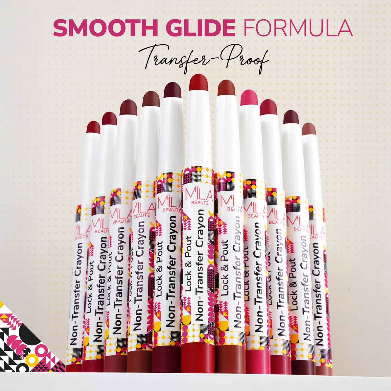 Mila Beauté Lock & Pout Matte Crayon Lipstick for Women I Smudge Proof & Transfer-proof Lipstick I Hydrating With Ceramides & Shea Butter I Highly Pigmented & Glides Smoothly | Suitable for Indian Skin Tones – (1.25g 5 Keep It Real)