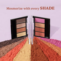 DAZLLER Mystical Magic Eyeshadow Palette Powder - Mini, 4G, D4-Es12, Lightweight, Even Blending, Rich Pigments, Vibrant Hues, Multicolor, Shimmery Finish