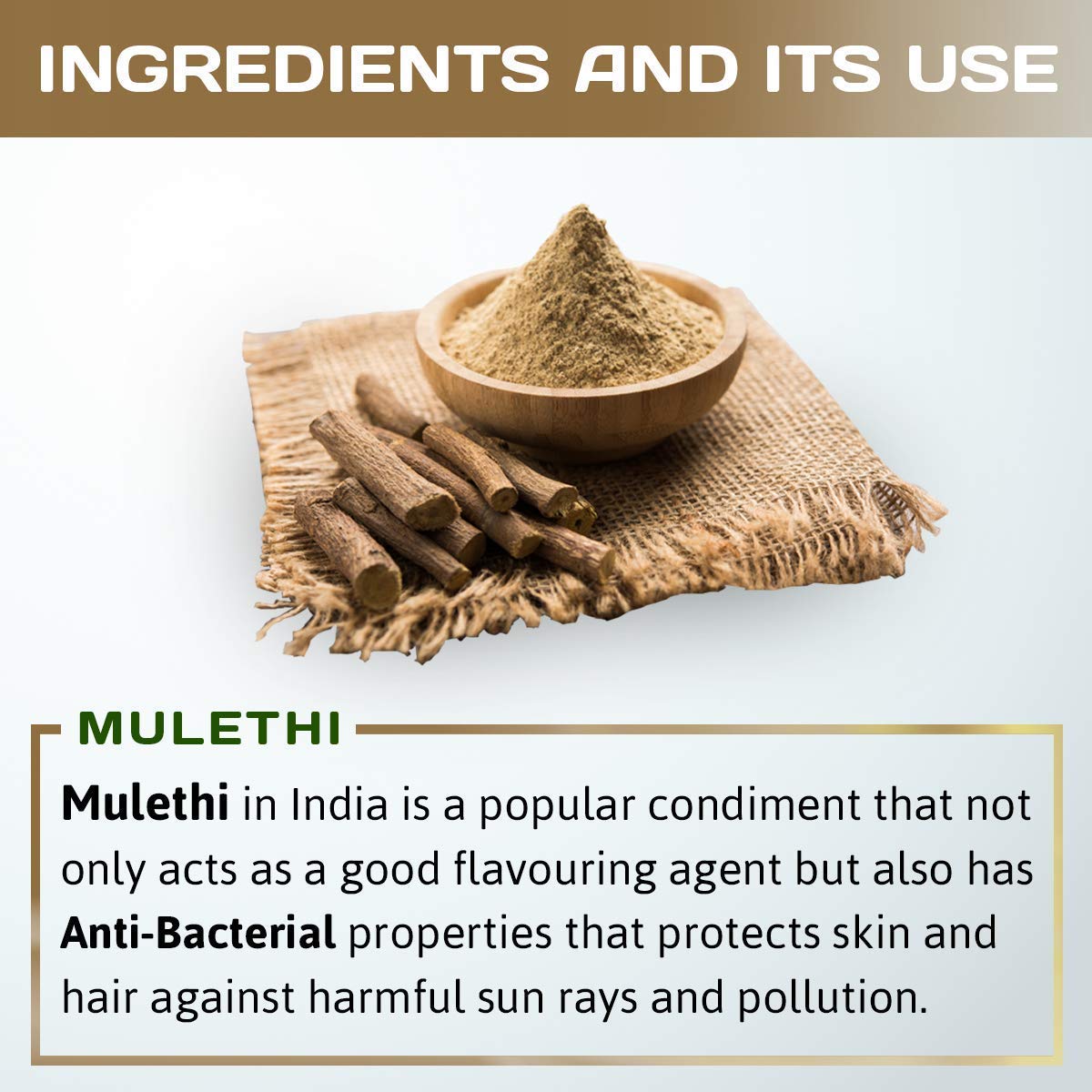 The Forest Herbs Natural Care From Nature Mulethi Powder For Face, Hair (200 Grams) Skin And Body | Edible | Licorice Powder For Skin Care