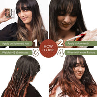 paradyes Top-Up Semi-Permanent Coffee Brown Diy Conditioner Based Hair Colour, 120 Gm,All,1 Count