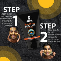 Muuchstac Sea Breeze Peel Off Mask For Men | Blackhead, Acne & Dead Skin Removal Face Pack (80 g)