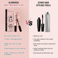 GLAMVEDA Hair Finishing Gel Stick For Women | Non-Greasy And Non-Sticky | One-Stop Solution For Hair Styling | 24 Hours Stay | With Rice Water | 20ml Pack Of 1