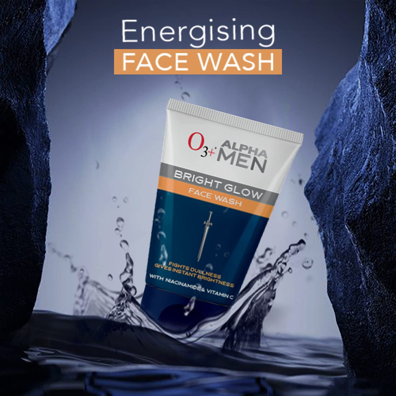 O3+ ALPHA MEN Bright Glow Face Wash 100g