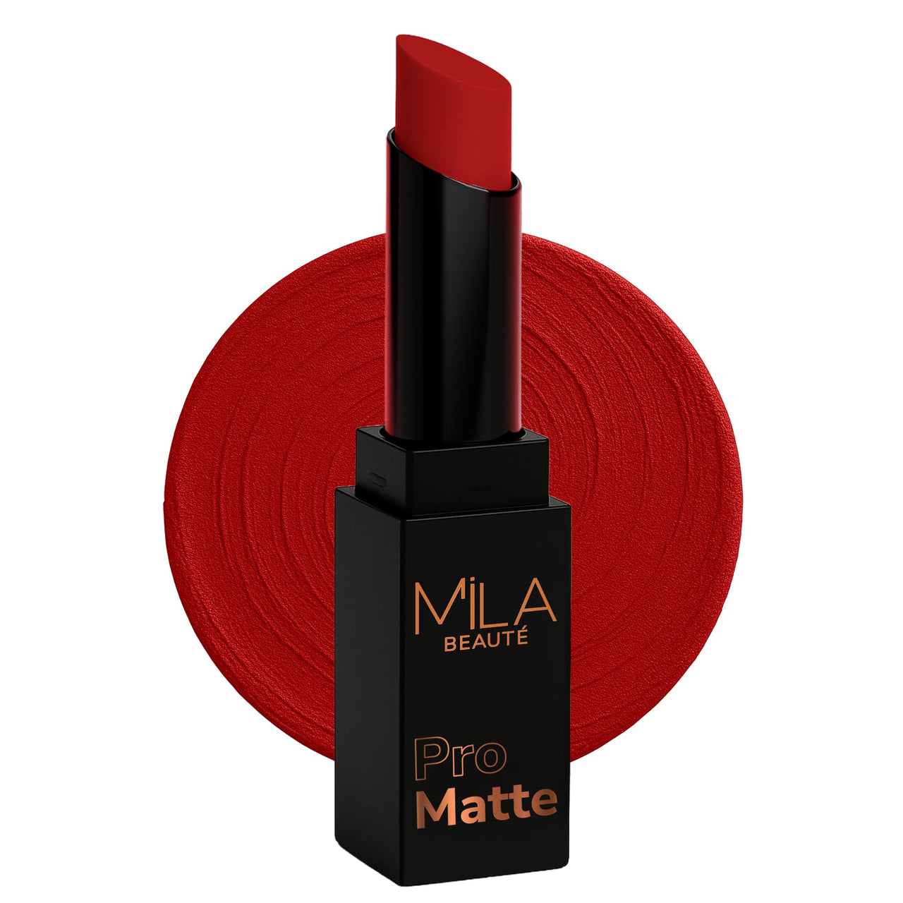 Mila Beauté Pro Matte Lipstick | Highly Pigmented & Long lasting | Semi Matte Finish | Light Weight Lipstick | Single Swipe Application | Luxurious Lip Color | Shade - (Padmaavat, 4.2g)