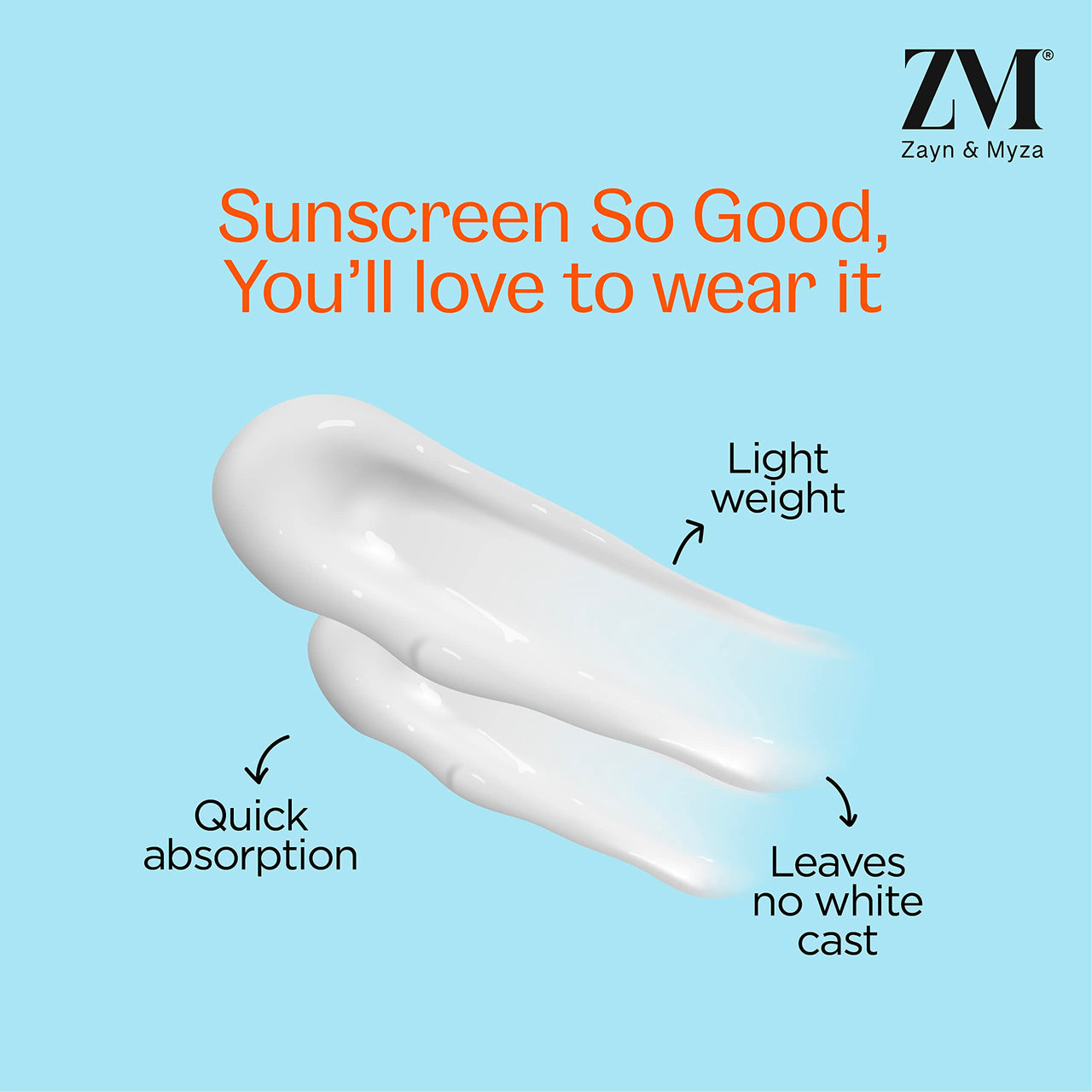 ZM Vitamin C UV Expert Hydrating Gel Sunscreen SPF 50 PA +++ For Bright & Glowing Skin | Non-Greasy, Quick-Absorbing | UVA UVB Sun Protection | Sunscreen For Women & Men - (Pack of 2) (50gm x 2)