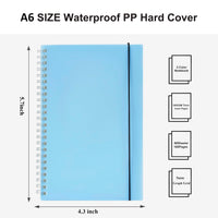 3 Pack Small Spiral Notebook, A6 Square Journal Notebook 4.3