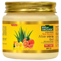 INDUS VALLEY Bio Organic Sun Guard Aloe Vera Gel With Lemon & Orange For Ultimate Refreshing Feel (175 * 2=350ml)