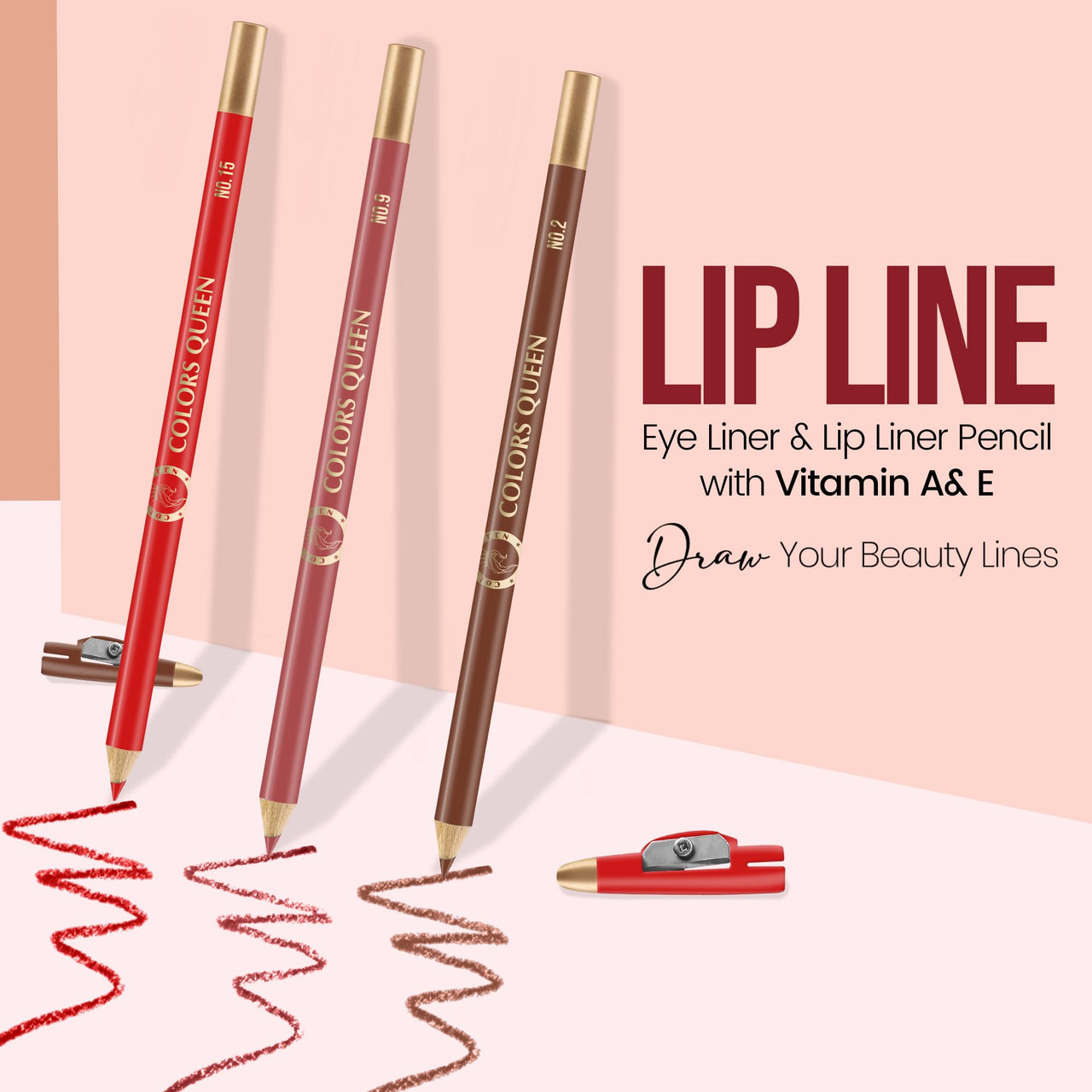 COLORS QUEEN Lip Liner Combo-01 (Matte)