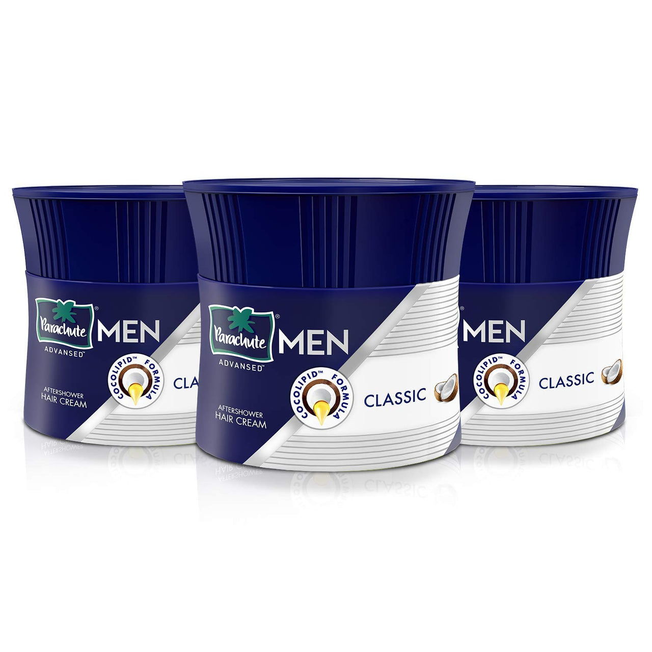 Parachute Advansed Men Hair Cream, Anti-Dandruff, 100 gm (Pack of 3) And Men Hair Cream, Classic, 100 gm (Pack of 3)