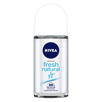 Nivea Deodorant Roll On, Fresh Natural for Men, 50ml And Face Wash, Oil Control, 10x Vitamin C for Men, 100g