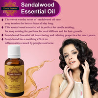Exotic Aromas Lavender Essential Oil & Sandalwood Essential Oil, Pack of 2