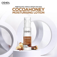 Oshea Herbals CocoaHoney Moisturising Lotion for Normal to Dry Skin Type | Improves Skin Firmness with Moisture Retention & Skin Hydration | Enriched with Cocoa butter & Vitamin E 120 ml