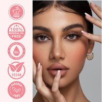 Lakyou Beauty Velvet Liquid Blush Matte | Light Weight | Highly Pigmented | Long-lasting | Easily Blendable | All Skin Types | Shade-02 (Rose Pink) 15ml