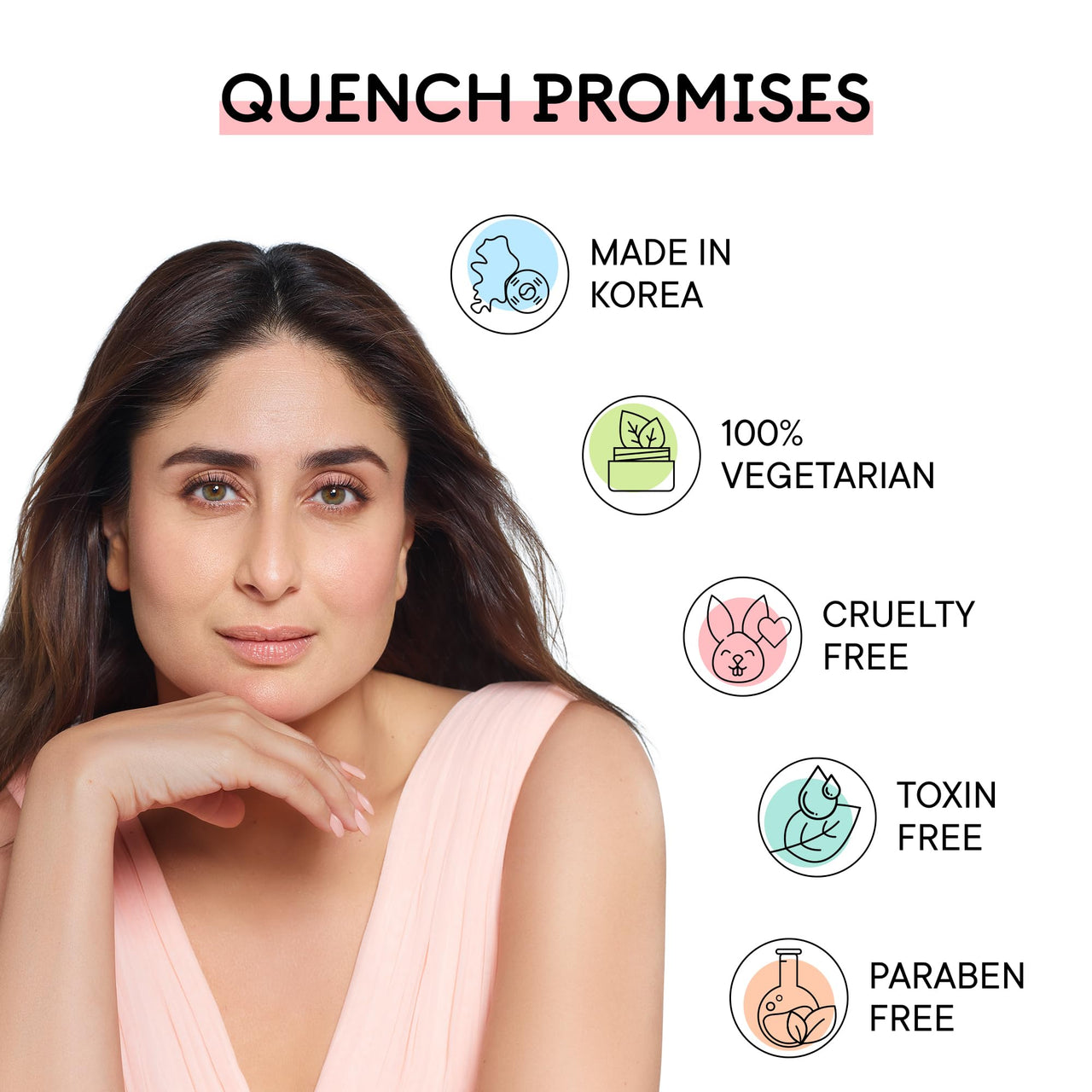 QUENCH BOTANICS Brightening Natural Cream Concealer With Rice Water & Aloe Vera | Conceals Dark Circles & Brightens Under Eyes All Skin| Made In Korea (Deep), 10Ml