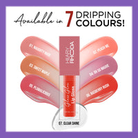 Hilary Rhoda Glass Glow Lip Gloss | Nourishing & Hydrating Lip Gloss | Sheer Coverage | High Shine | Juicy & Plump Lips | Glides on Smoothly | 5ml (Raspberry Rush - Shade 06)