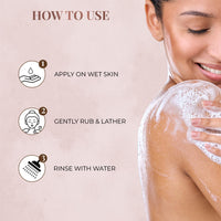 Just Herbs Organic Wild Indian Rose Refreshing Body Wash Gel for Men & Women, Cleanses, exfoliates and Paraben Free - 200 ml