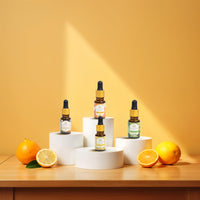 Luxurious Essential Oil Box of 4 by Enhanced Essentials - LEMON,SWEET ORANGE,PEPPERMINT,CAMPHOR|100% Pure,Natural& Highly Concentrated|Therapeutic grade|With individual glass droppers| Ultra Premium Grade Oils Set for Home Diffusers, Skin, Aromatherapy, B