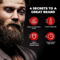 Beardo Beard & Hair Growth Oil, 30ml | Natural Hair Oil for Thicker & Longer Beard | Beard Oil for Uneven, Patchy & Fast Beard Growth | Growth Oil for Stronger & Fuller Beard Hair