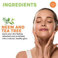 OG BEAUTY Natural VitalTea Neem with Tea Tree Face Toner | Soothing, Calming, Purifying | Antioxidant Properties, PH Balancing, Tightens Pores, Revitalizes & Softens Skin | 100 ML