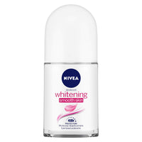 Nivea Deodorant Roll On, Protect & Care for Unisex, 50ml And Deodorant Roll-on, Whitening Smooth Skin for Unisex, 50ml