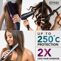 Streax Professional Hold & Play Heat Protection Spray For Hair -200 Ml, Hair Styling Spray For Women & Men, Heat Protectant Spray For Hair Upto 250°C & 2X Less Hair Breakage