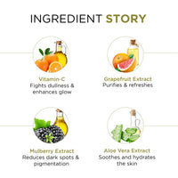 Oshea Herbals Brightening & Skin Illuminating Gel Facewash for All Skin Types | Removes Pigmentation & Brightens with Vitamin C & Grapefruit Extract - 150g