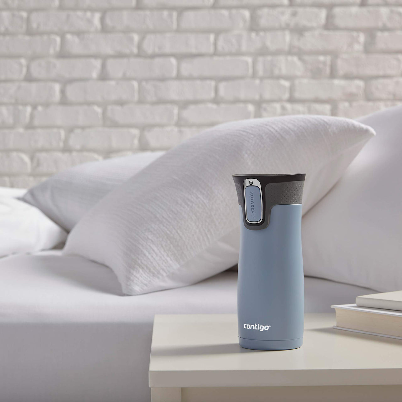 Contigo West Loop Stainless Steel Vacuum-Insulated Travel Mug with Spill-Proof Lid, Keeps Drinks Hot up to 5 Hours and Cold up to 12 Hours, 16oz Earl Grey