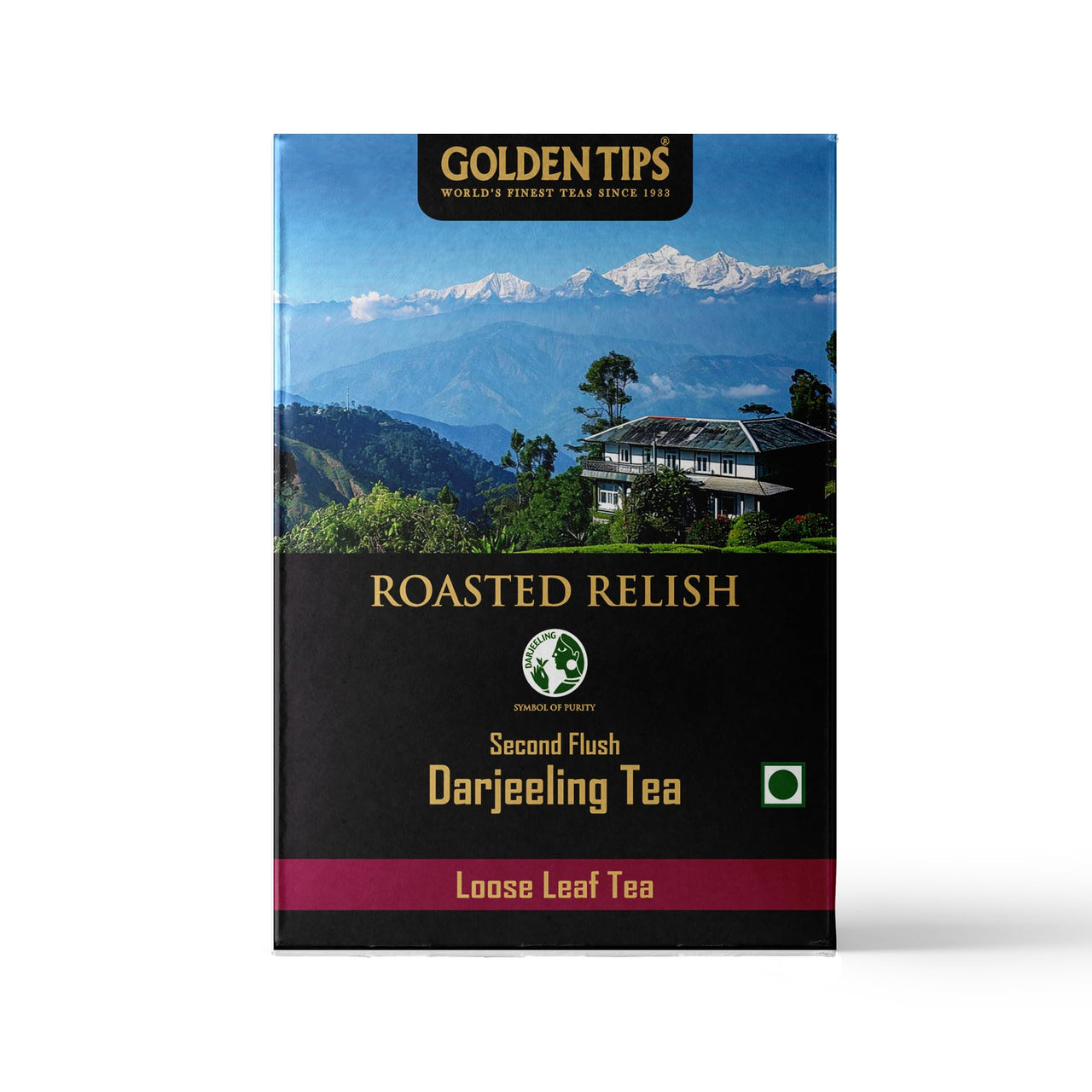Golden Tips Roasted Relish Second Flush Darjeeling Black Tea Loose Leaves (200gm- 100 Cups)