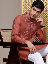 House of Pataudi Mirror Work Jashn Kurta