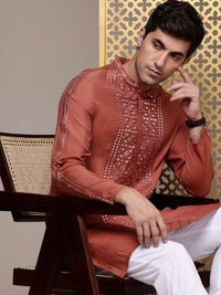 House of Pataudi Mirror Work Jashn Kurta