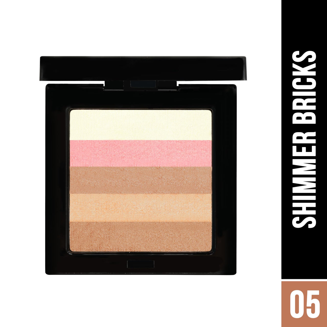 Hilary Rhoda Shimmer Bricks Highlighter Palette | Bronzers, Highlighters & Blushes | Highly Pigmented | Long Lasting & Illuminating Glow - 8.1g (Shade - 05)