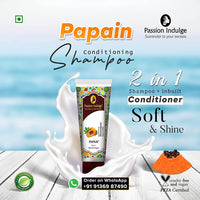Passion Indulge Onion Hair Growth Oil 100ml & Papain 2 in 1 Conditioning Shampoo 200ml Combo Pack For Anti Dandruff | Hair Fall Control