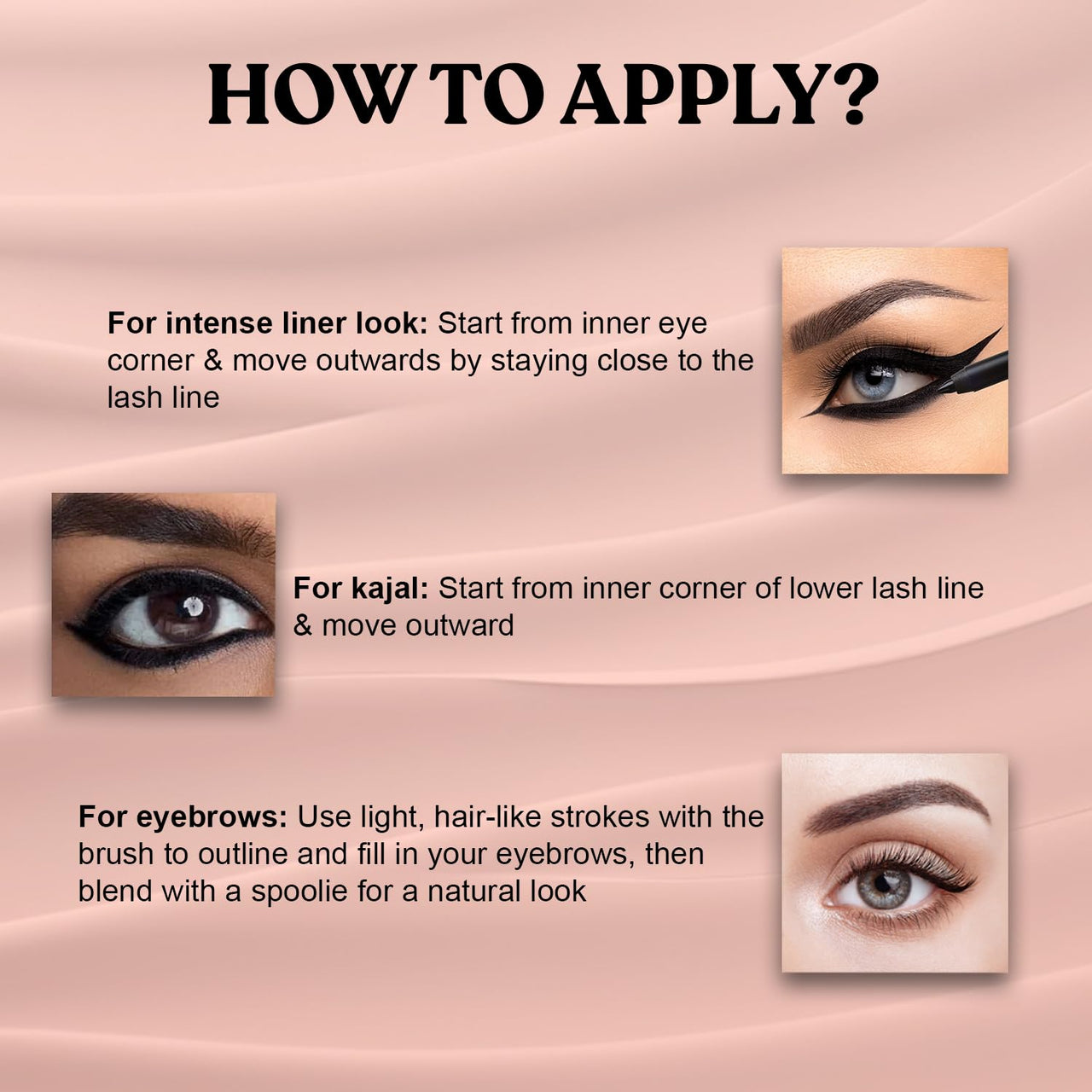 Lakyou Beauty Gel Kajal Eyeliner Cake | 24H Long Lasting | Waterproof | 2-in-1 Formula | Intense Color & Definition