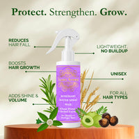Exotic Aromas Rosemary Water Spray with Wheat Protein & Herbal Extracts, For thicker,shinier & stronger hair, 100 ML