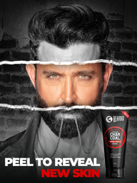 Beardo Activated Charcoal Peel Off Mask for Men, 100g | Charcoal Face Mask for Glowing Skin | Detoxing Facial Kit for Men | Peel Off Mask Men For Oily & Dirt free skin