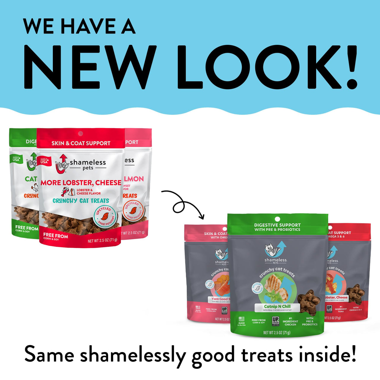 Shameless Pets Crunchy Cat Treats - Kitty Treats for Cats with Digestive Support, Natural Ingredients Kitten Treats with Real Ingredients, Healthy Flavored Feline Snacks - Variety Pack, 3-Pk Variety Pack - 3 Count 2.5 Ounce (Pack of 3)