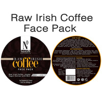 NutriGlow NATURAL'S Raw Irish Coffee Face Pack For Nourishing Deep Cleansing, Relaxing Facial Treatment, Blackhead Remover, Radiant Skin, All Skin Types, No Paraben & Sulphate, 200 gm