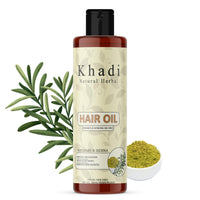 Khadi Natural Herbal Rosemary And Henna Hair Oil | Enriched With Amla & Bhringraj Extract Strengthen & Nourished Hair | Improve Circulation & Treat Scalp Issues | Pure & Natural Paraben & Mineral Oil Free Rosemary Oil 100ml