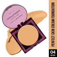 Hilary Rhoda Perfect Skin Cream Foundation | Buildable Coverage & Lightweight | Waterproof & Matte Finish | Blendable Foundation - 8.5g (Nude - Shade 04)