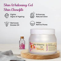 NutriGlow Skin Whitening Gel For Excess Pigmentation, Heals Acne & Blemishes, Oil Control, All Skin Types, Sulphate Free, 500gm