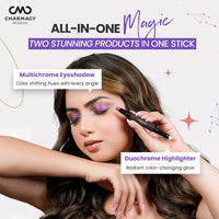 Charmacy Milano Zodiac Eyeshadow Stick - #905 Taurus, Dual-Ended, Highly Pigmented & Duochrome Eyeshadow, Enriched with Cacao Seed Butter, 1.8 Gms