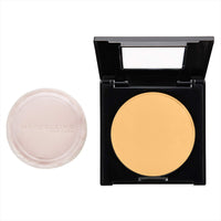 Maybelline New York The Blushed Nudes Palette Eyeshadow, 9g and Maybelline New York Fit Me Matte Poreless Powder, 220 Natural Beige, 8.5g