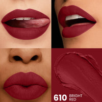 Seven Seas HD Intense Matte Lipstick | Non-Transfer | Lipstick For Women (610-Bright Red, 3.5G)
