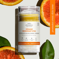 Juicy Chemistry Organic Deodorant Stick, 40g | Underarm Roll On Deo for Women & Men | Brightening Deo & Body Perfume | Reduces Pigmentation | Long-Lasting Citrus Fragrance | Safe for Sensitive Skin